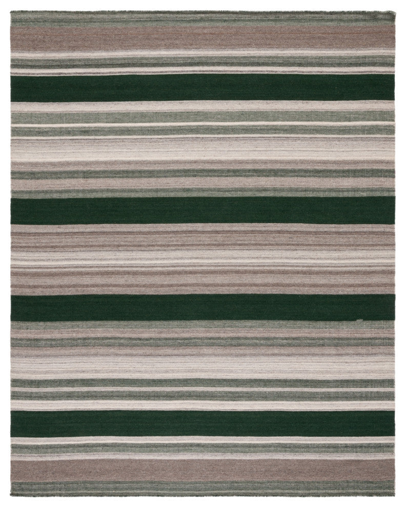 Safavieh Dhurries Collection DHU628 Rug, Green/Grey, 8'x10'