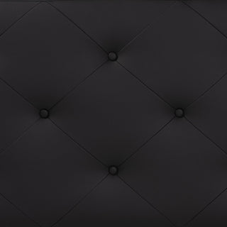 Baltimore Modern Black Faux Leather Upholstered Twin Size Headboard