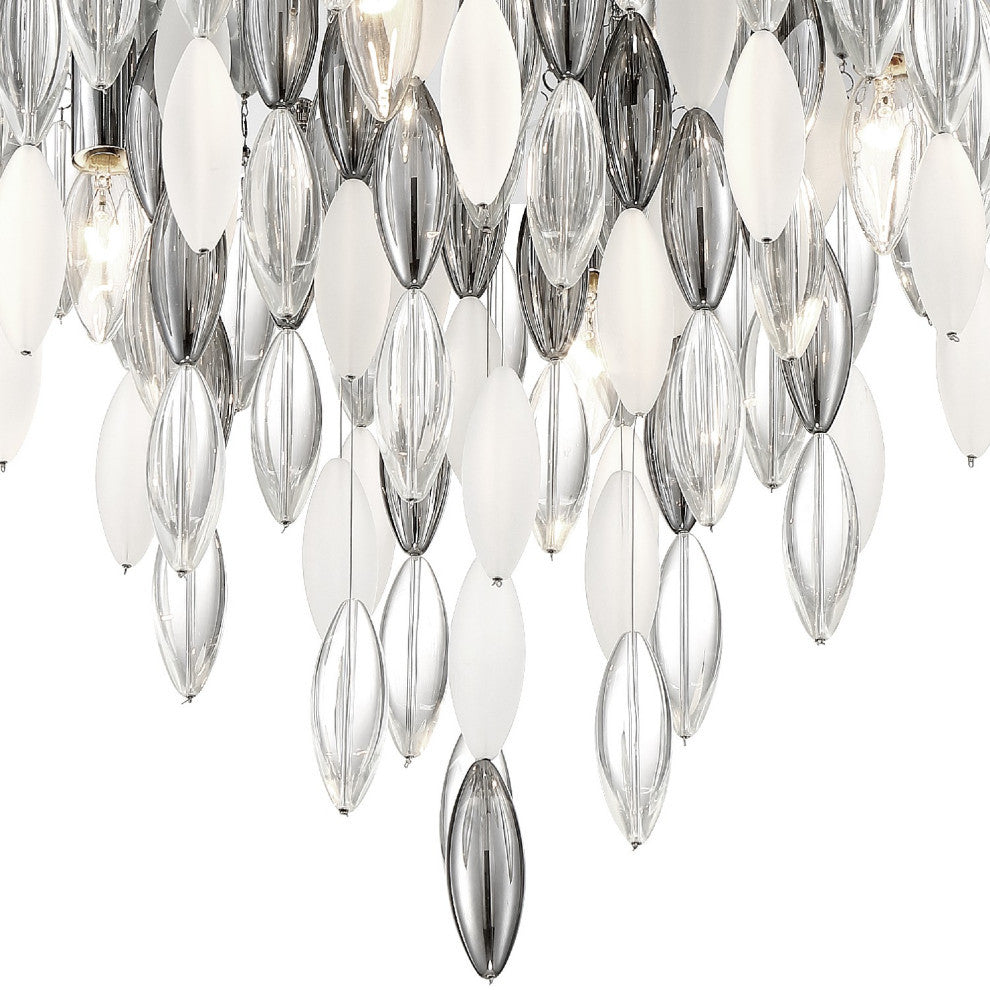 Crystorama HUD-A2219-CH, 9-Light Chandelier, Polished Chrome