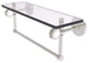 Clearview 16" Glass Shelf and Towel Bar and Dotted Accents, Satin Nickel