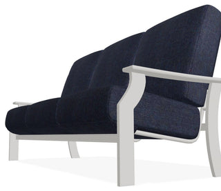 St. Catherine Deep Seat 3-Seat Outdoor Sofa, Indigo/Snow