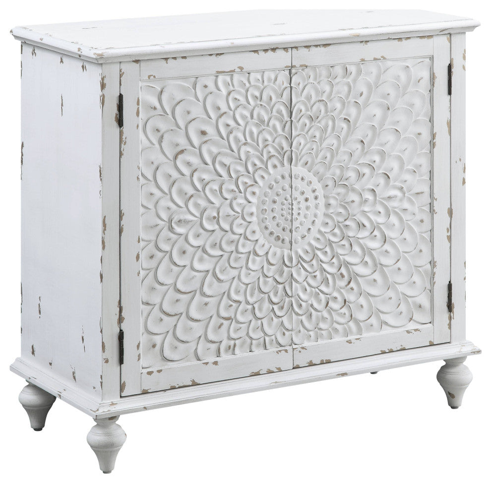Ac00286, Console Table, Antique White Finish, Daray
