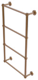 Waverly Place 4 Tier 30" Ladder Towel Bar with Groovy Detail, Brushed Bronze