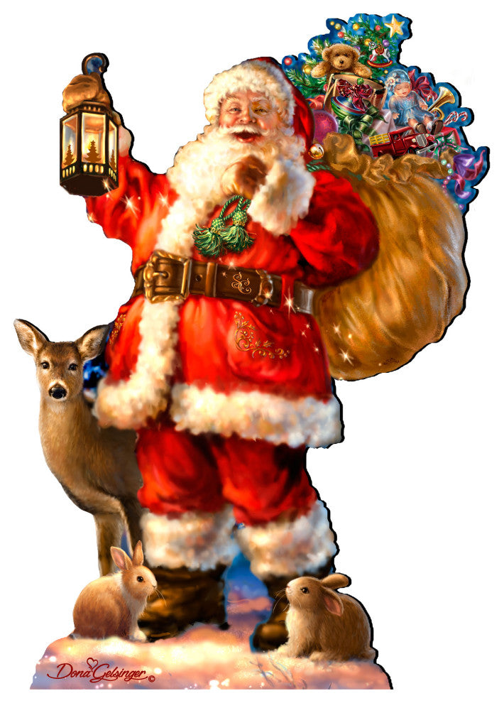 Woodland Santa Home and Outdoor Decor by Dona Gelsinger