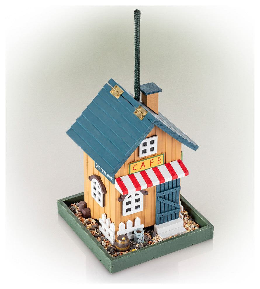 Alpine Hanging Cafe Bird Feeder, 9"