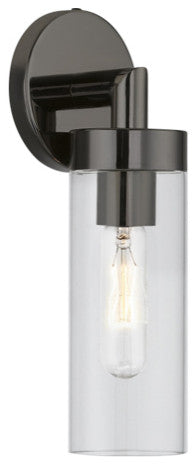 Ludlow 1 Light Black Chrome ADA Single Sconce