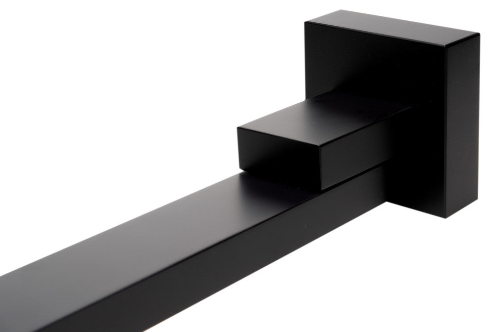 Black Matte Square Foldable Tub Spout