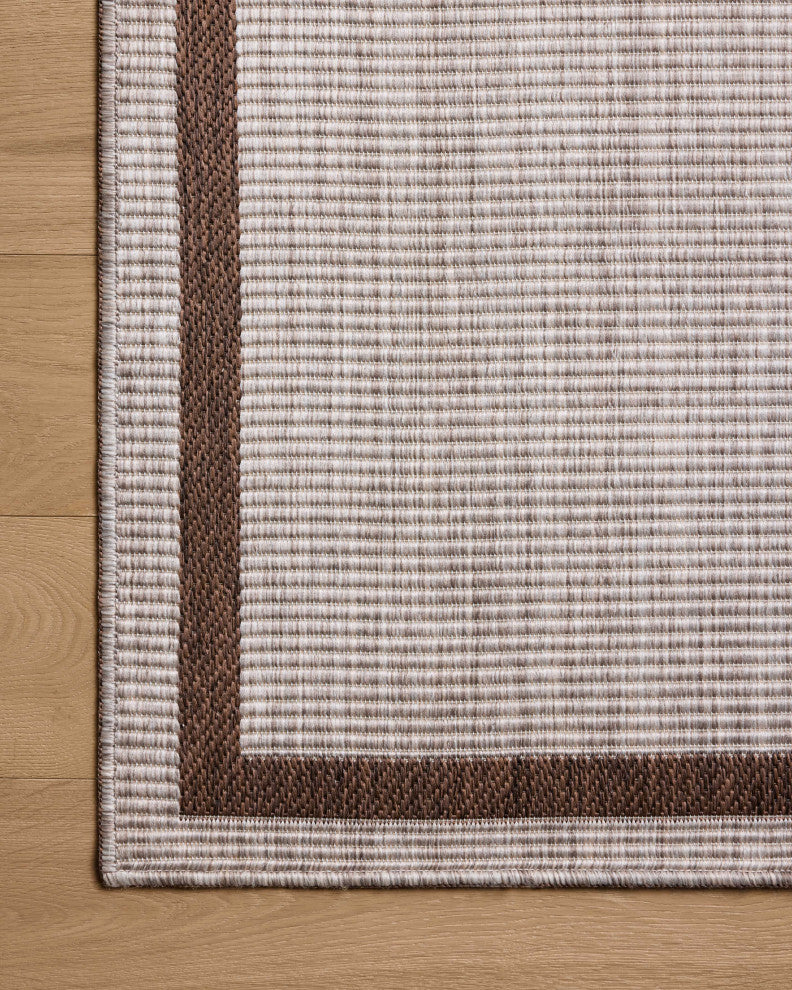 Loloi Easton Dove / Coffee 2'-3" x 3'-9" Accent Rug