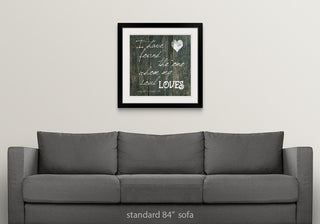 "Soloman 3:4" Black Framed Art Print, 28"x28"x1"