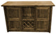 Barnwood Style Timber Peg Freestanding Bar Set, Driftwood, Black Pine Cone and Quarter Espresso