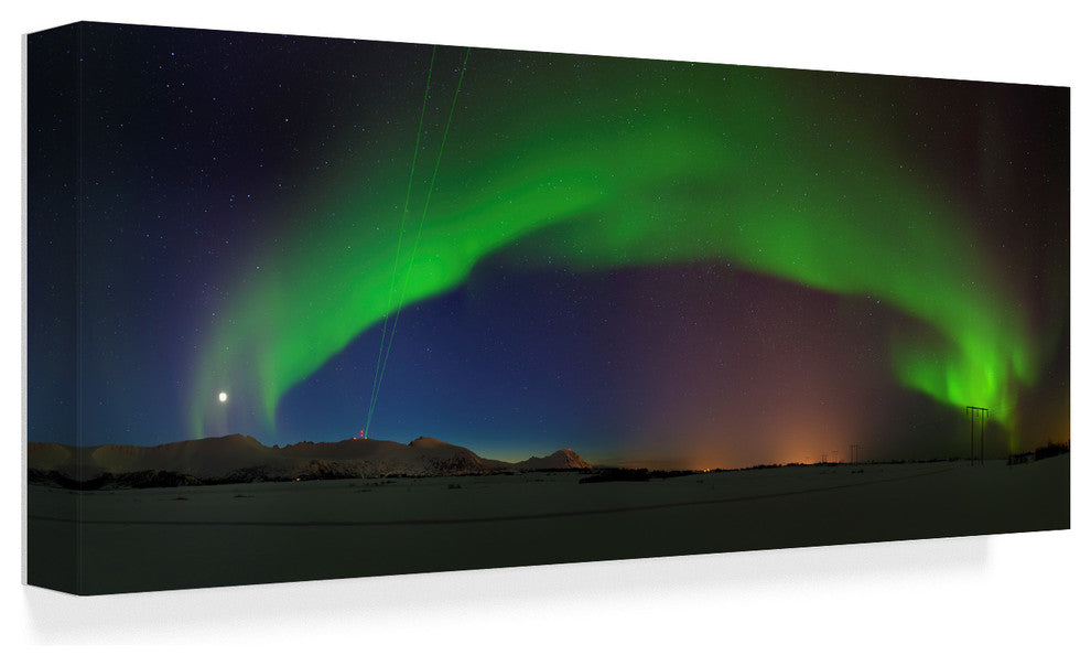Roy Samuelsen 'Northern Lights Night' Canvas Art, 19"x8"