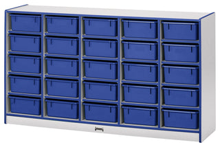 Rainbow Accents 25 Tub Mobile Storage - without Tubs - Blue