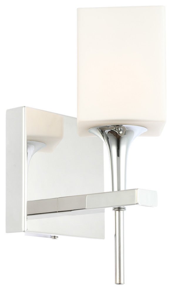 Chelsea 1-Light Bath/Wall , Opal Square Glass, Halogen G9