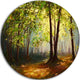 Summer Forest, Landscape Disc Metal Artwork, 11"