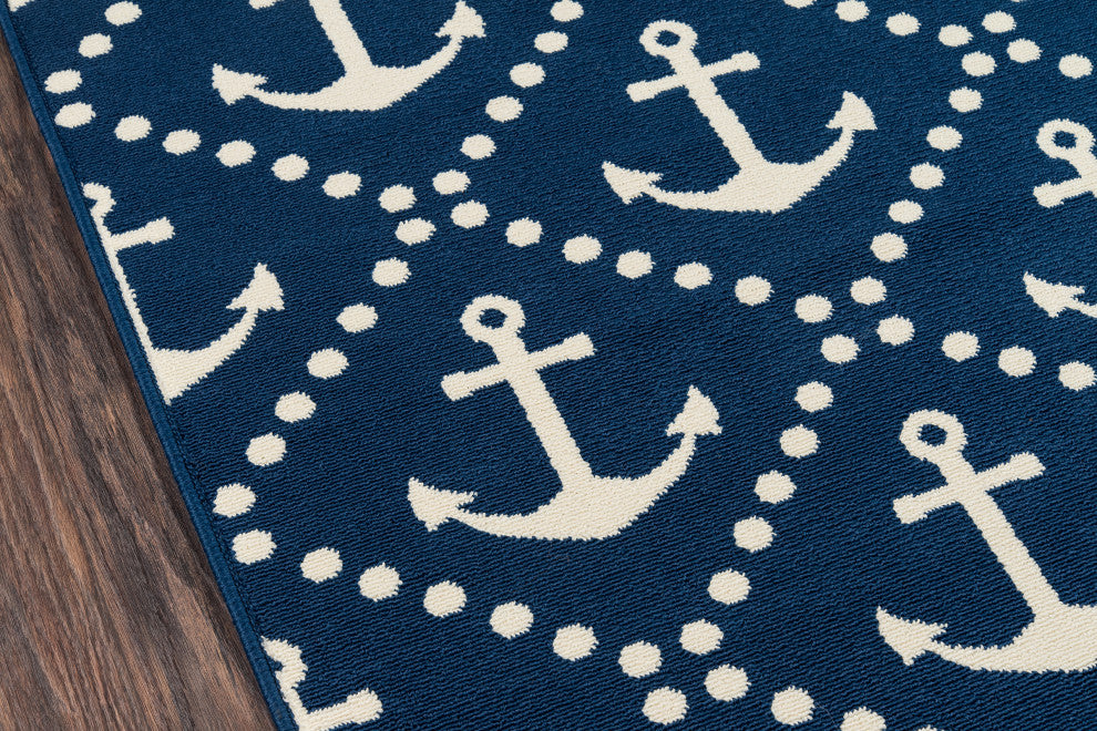 Baja Rug, Navy, 8'6"x13'
