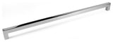 Celeste Square Bar Pull Cabinet Handle Polished Chrome Stainless 14mm, 17.75