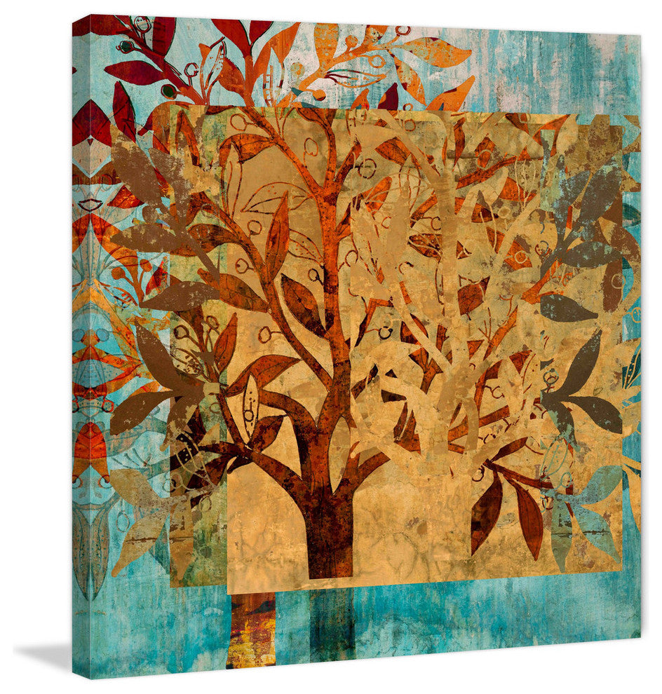 "Serendipity Tree II" Painting Print on Wrapped Canvas