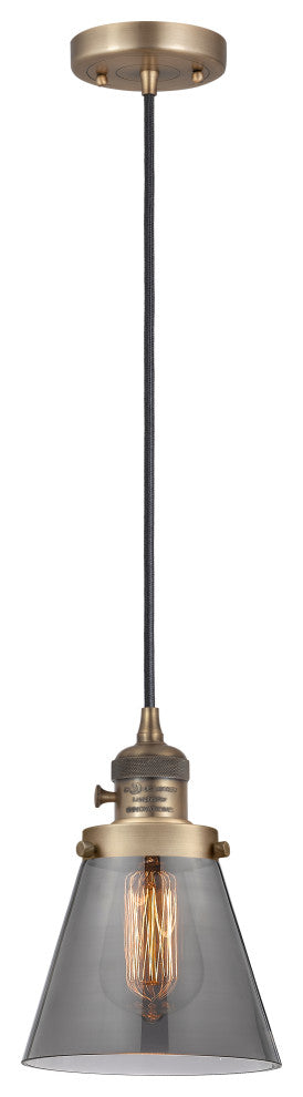 INNOVATIONS 201CSW-BB-G63 1-Light Mini Pendant Brushed Brass