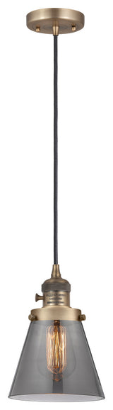 INNOVATIONS 201CSW-BB-G63 1-Light Mini Pendant Brushed Brass