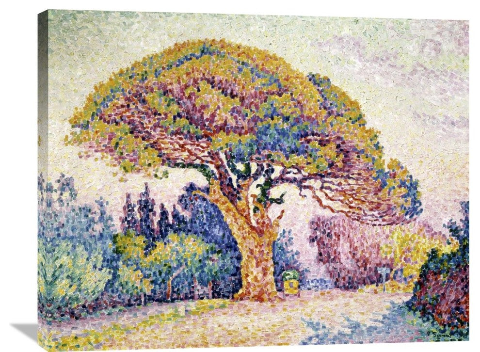 "Pine Tree In St" Artwork, 36"x28"
