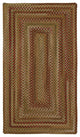 Capel Manchester Sage Red Hues 0048_200 Braided Rugs - 27" X 9' Runner Concentri