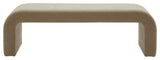 Safavieh Couture Caralynn Upholstered Bench, Light Brown