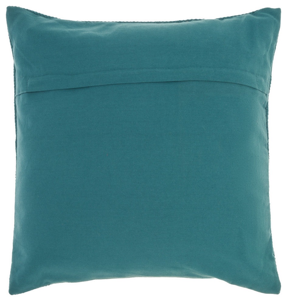 Mina Victory CN870 Throw Pillow, Teal, 18" x 18"
