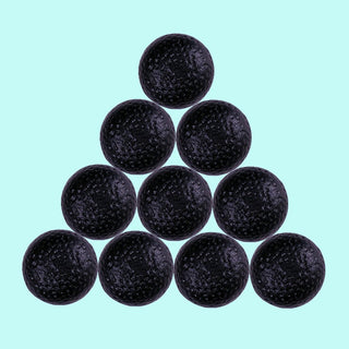 Antique Round Kitchen Cabinet Knobs Black Wrought Iron 1.25" D Pack of 10