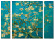 Vincent van Gogh ''Almond Branches In Bloom'' Multi Panel Art Set,, 32"x24"