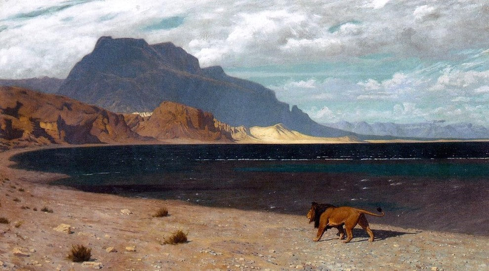 Jean-Leon Gerome Quaerens Quem Devoret, 15"x30" Gallery Wrapped Canvas Print
