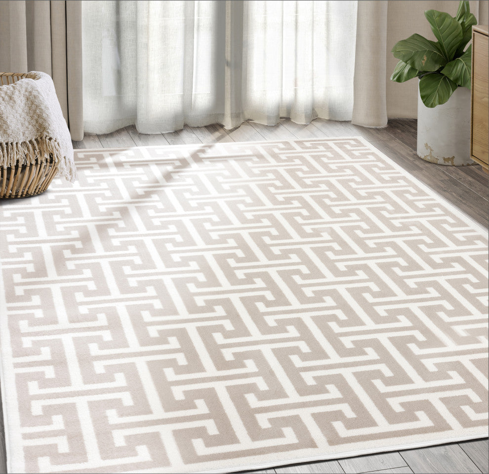 Abani Arto Collection ART160A Contemporary 3D Geometric Area Rug