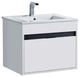Alpine Wall Mount Bathroom Vanity and Sink, White Matte, 24"