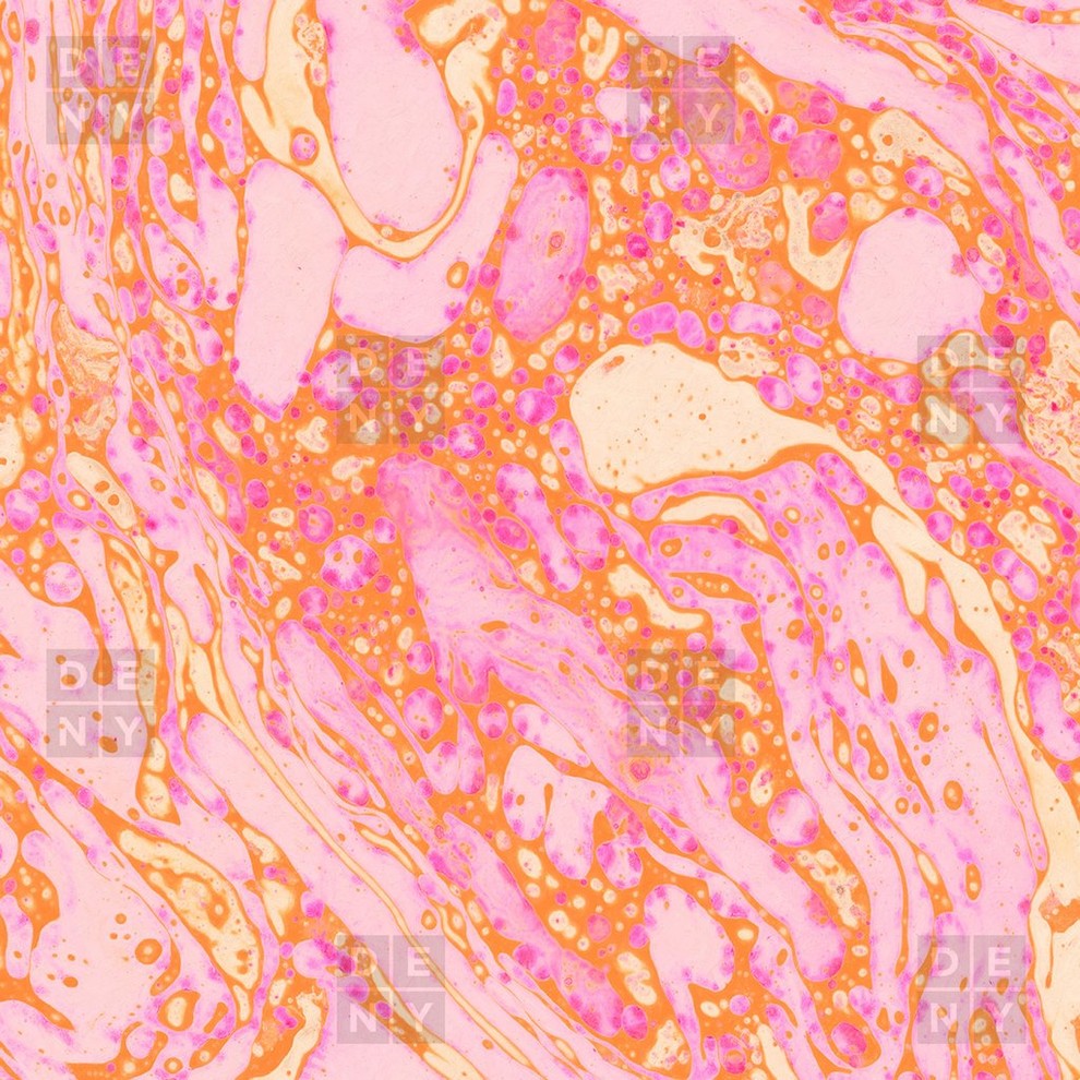 Amy Sia Marble Orange Pink Duvet Cover, King