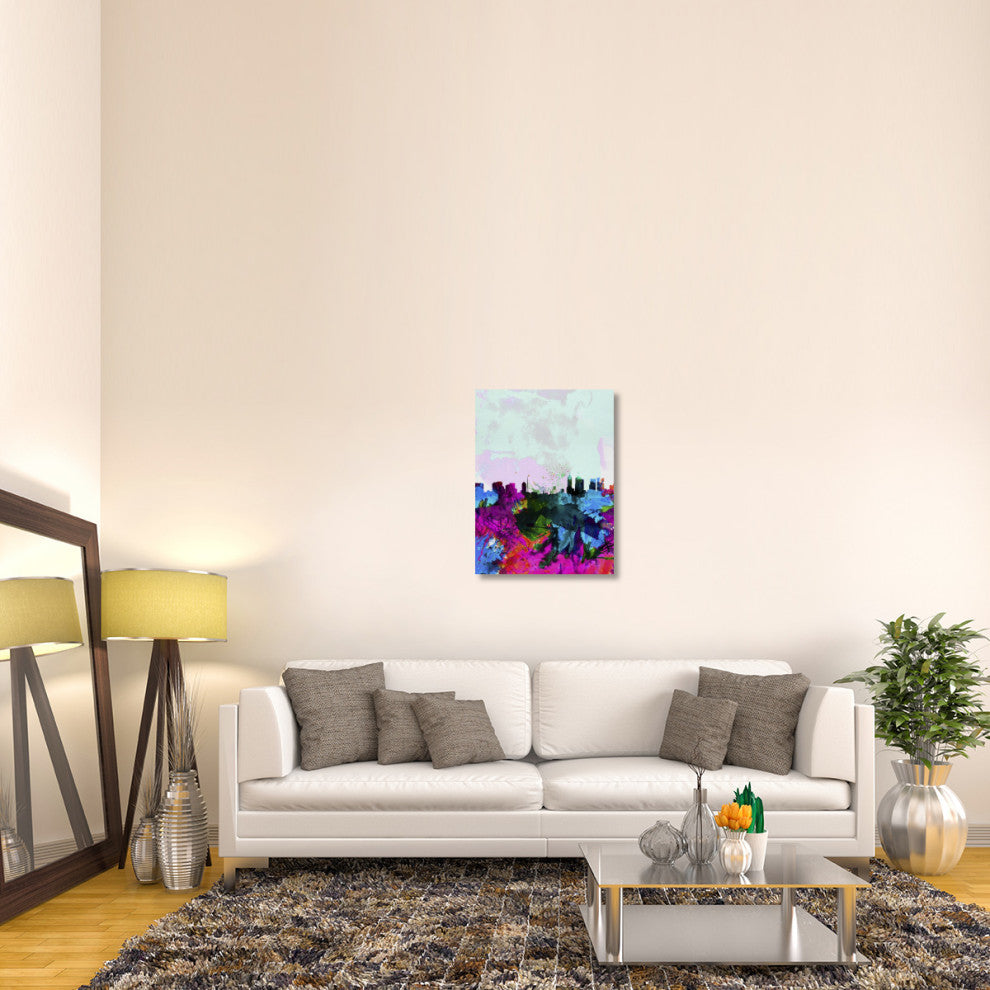 "Melbourne Watercolor Skyline" Fine Art Print