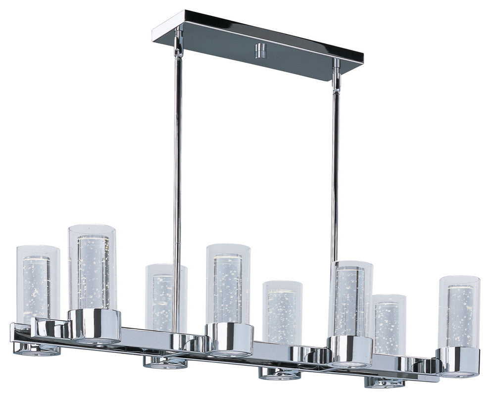 Maxim Lighting Sync 8-Light LED Linear Chandelier, Polished Chrome - 20908CLPC