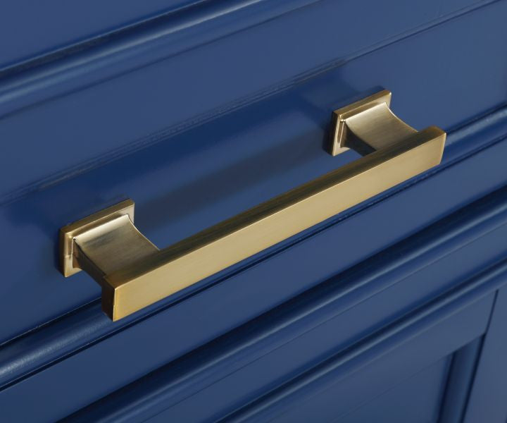 Design Element Milano 72" Blue Double Rectangular Sink Vanity