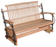 Hickory Porch Glider, Natural, 5 Foot