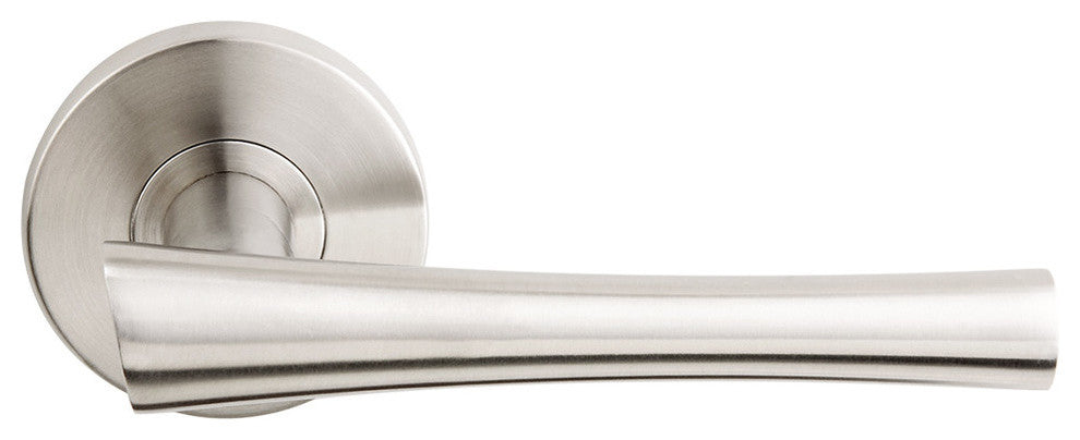 Champagne Lever, Tubular Privacy, Satin Stainless Steel, 2-3/4" Backset