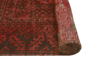 Vintage Rainbow-Dye Azucena Red/Charcoal Runner, 3'3 x 6'10