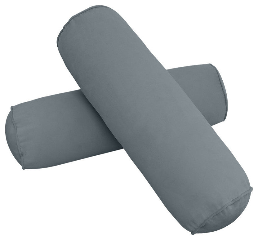 STYLE V6 Full Velvet Pipe Trim Indoor Daybed Bolster Pillow |COVER ONLY| AD347