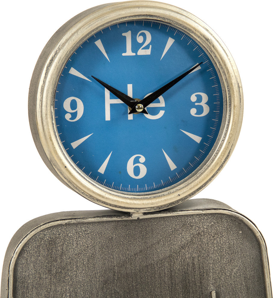 Rustic Metal Boy Wall Clock