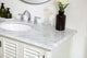 Home Living Single Bathroom Vanity, Antique White, 48"