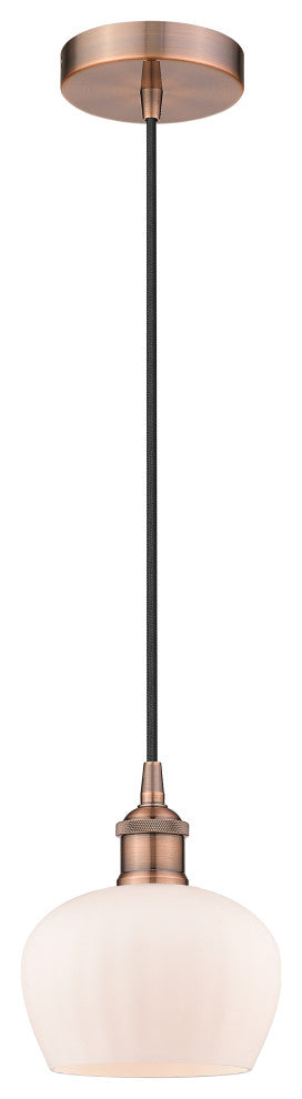 Innovations 616-1P-AC-G91-LED 1-Light Mini Pendant, Antique Copper