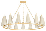 Corbett Lighting 480-54 Tirana 15 Light 55"W Ring Chandelier - Vintage Gold