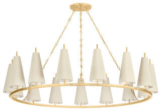Corbett Lighting 480-54 Tirana 15 Light 55"W Ring Chandelier - Vintage Gold