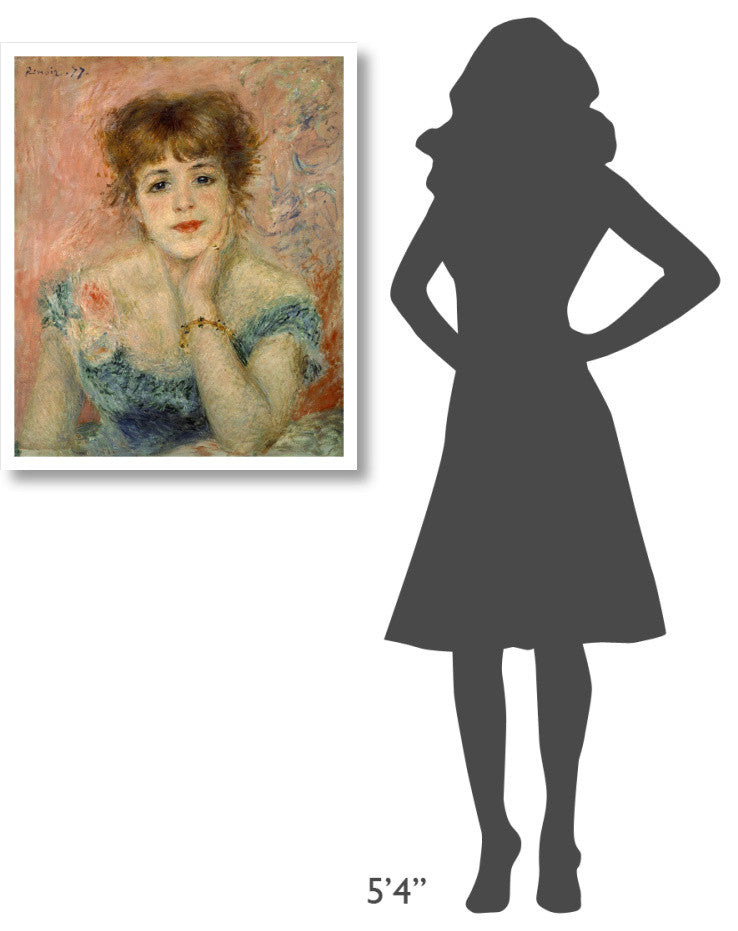 "Portrait of Actress Jeanne Samary" Print by Pierre-Auguste Renoir, 27"x32"