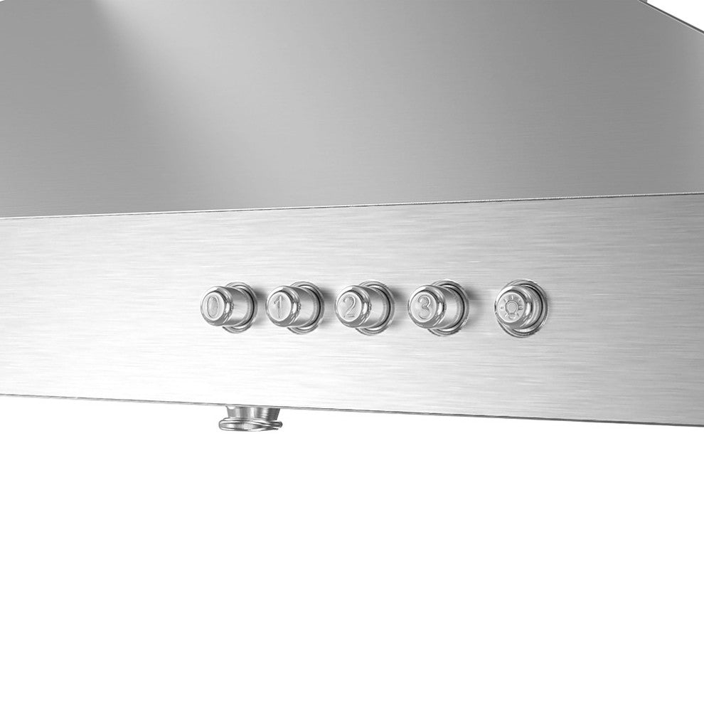 Streamline 36" Gaiola Ducted Wall Mount Range Hood, Stainless Steel