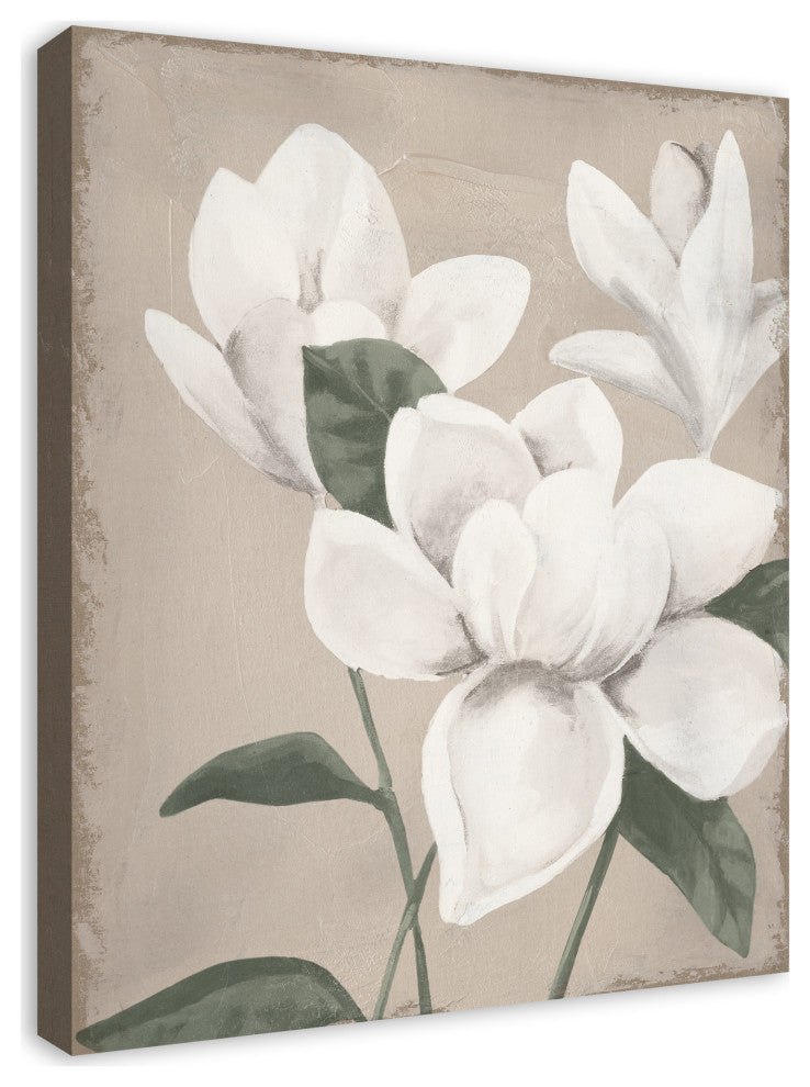 Magnolia Flowers 24"x30" Canvas Wall Art