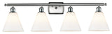 Innovations 516-4W-SN-GBC-81 4 Light Bath Vanity Light, Brushed Satin Nickel