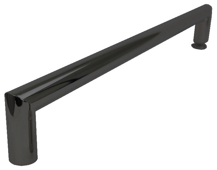 Teegan Sliding Shower Door, Fixed, Clear Glass, Matte Black, Turin Handle